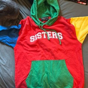 ‘Sisters’ Apparel Colorblock sweatshirt